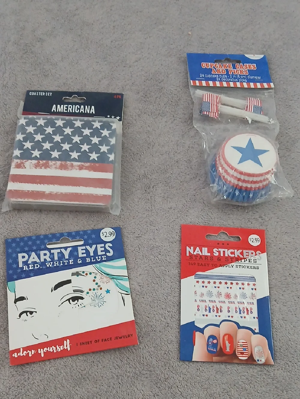 PATRIOTIC Party Pack - Red, White & Blue Home Party Supplies